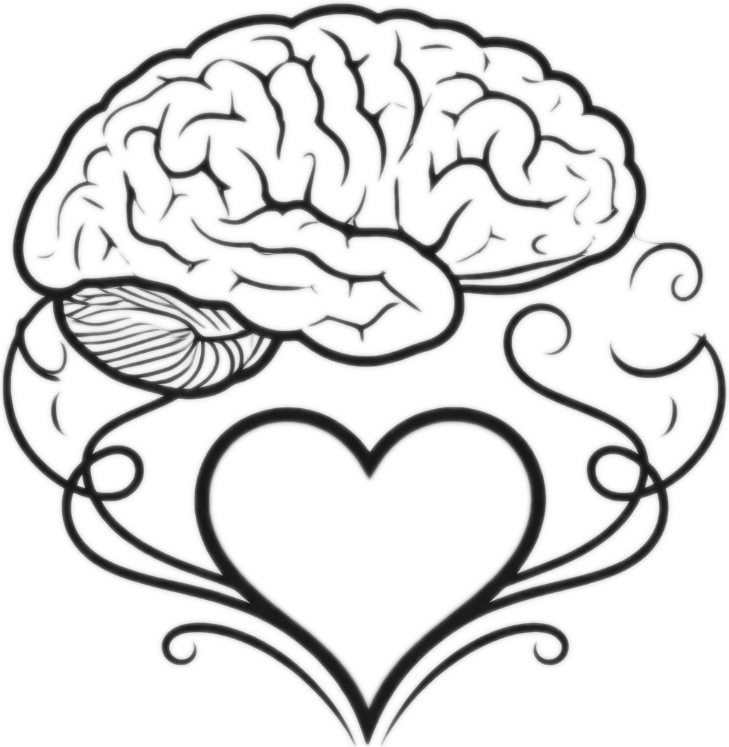 Brain-heart emblem